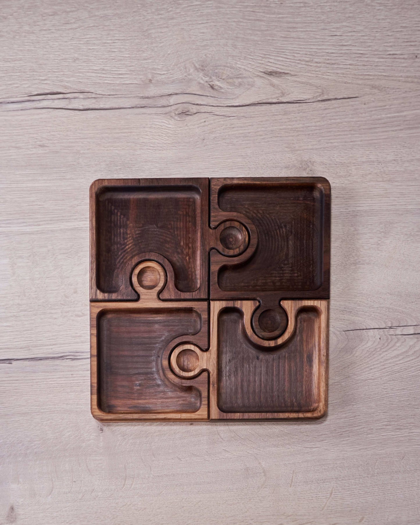 Wooden Puzzle Plate 4 in 1_CrafTech