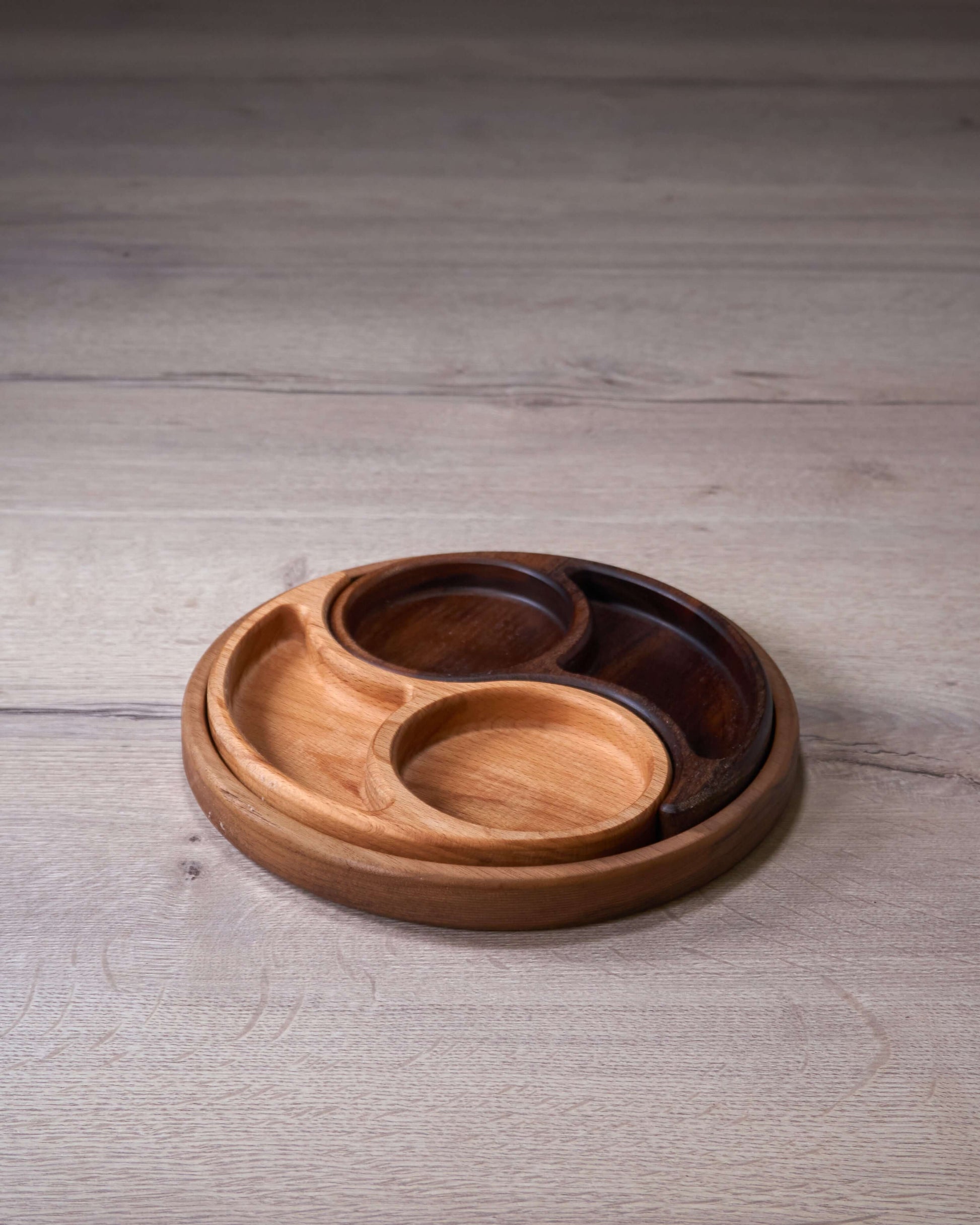 Wooden Plate "Yin Yang"_CrafTech