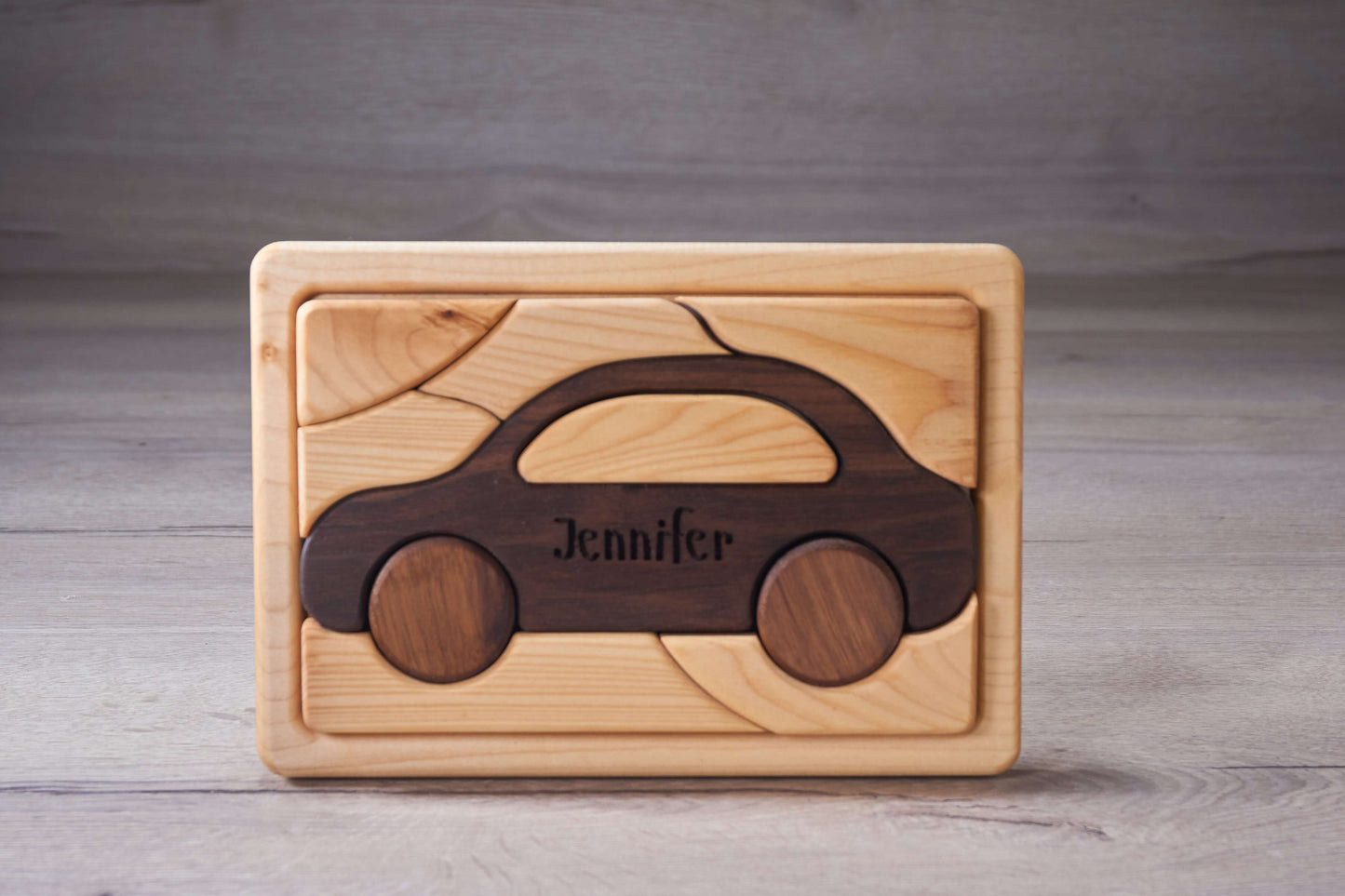 Wooden Car Puzzle_CrafTech