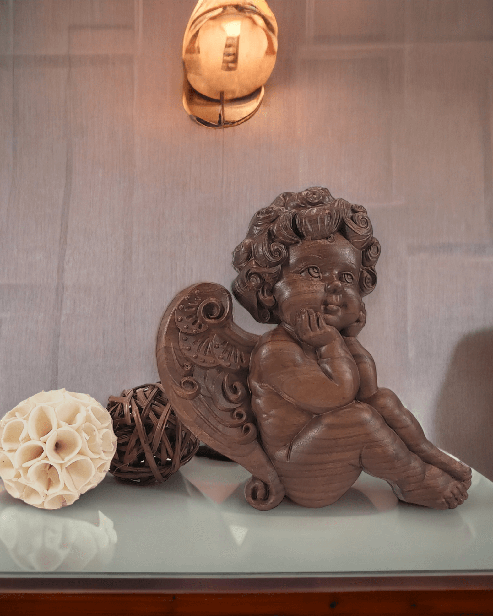 Wooden Wall Art "Angelic Presence"_CrafTech