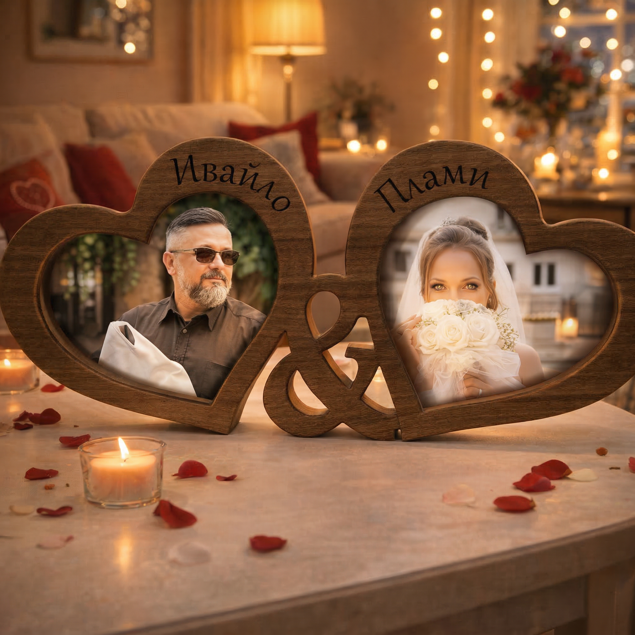 Рамка „Две сърца“