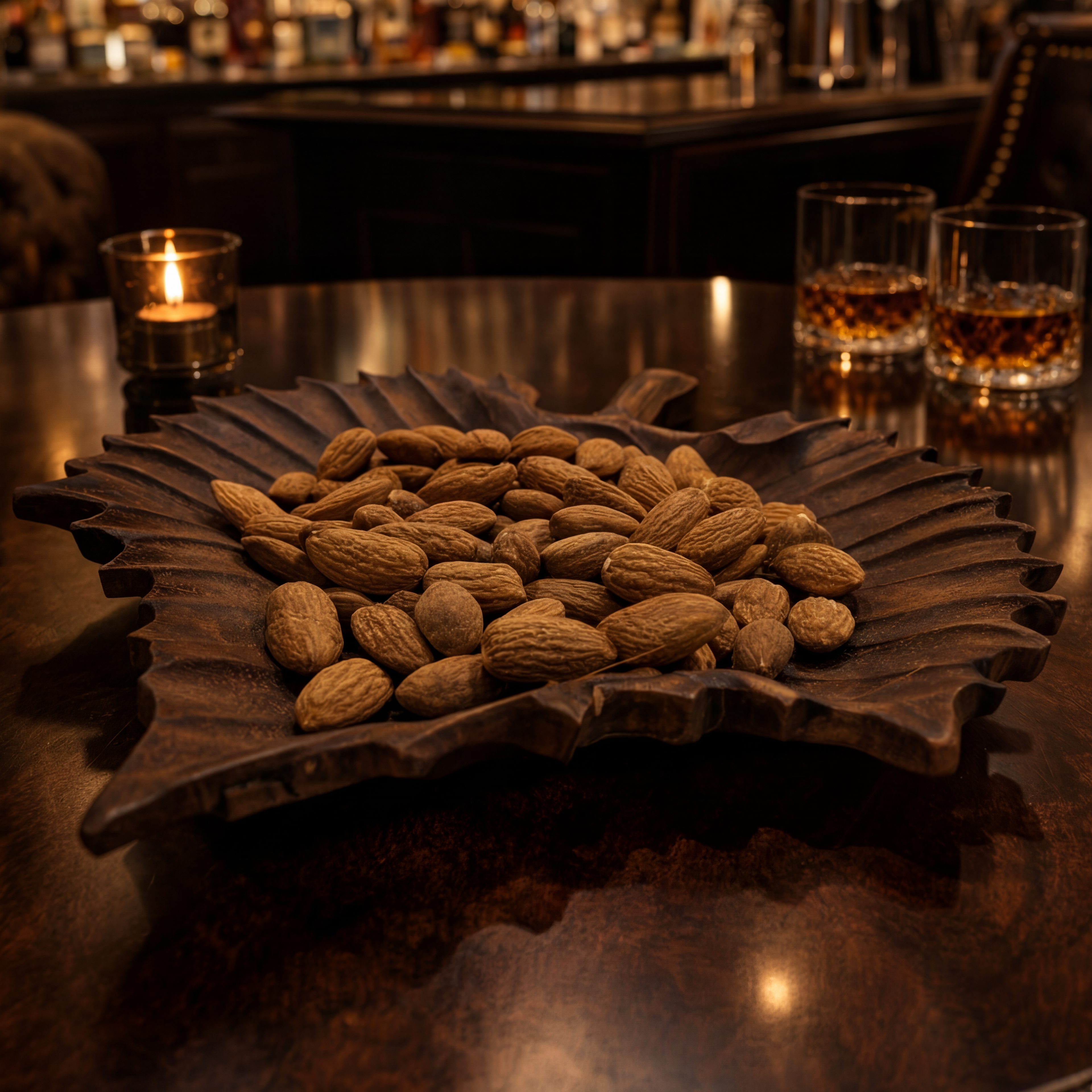 Дървено плато „Листо“ от Американски орех