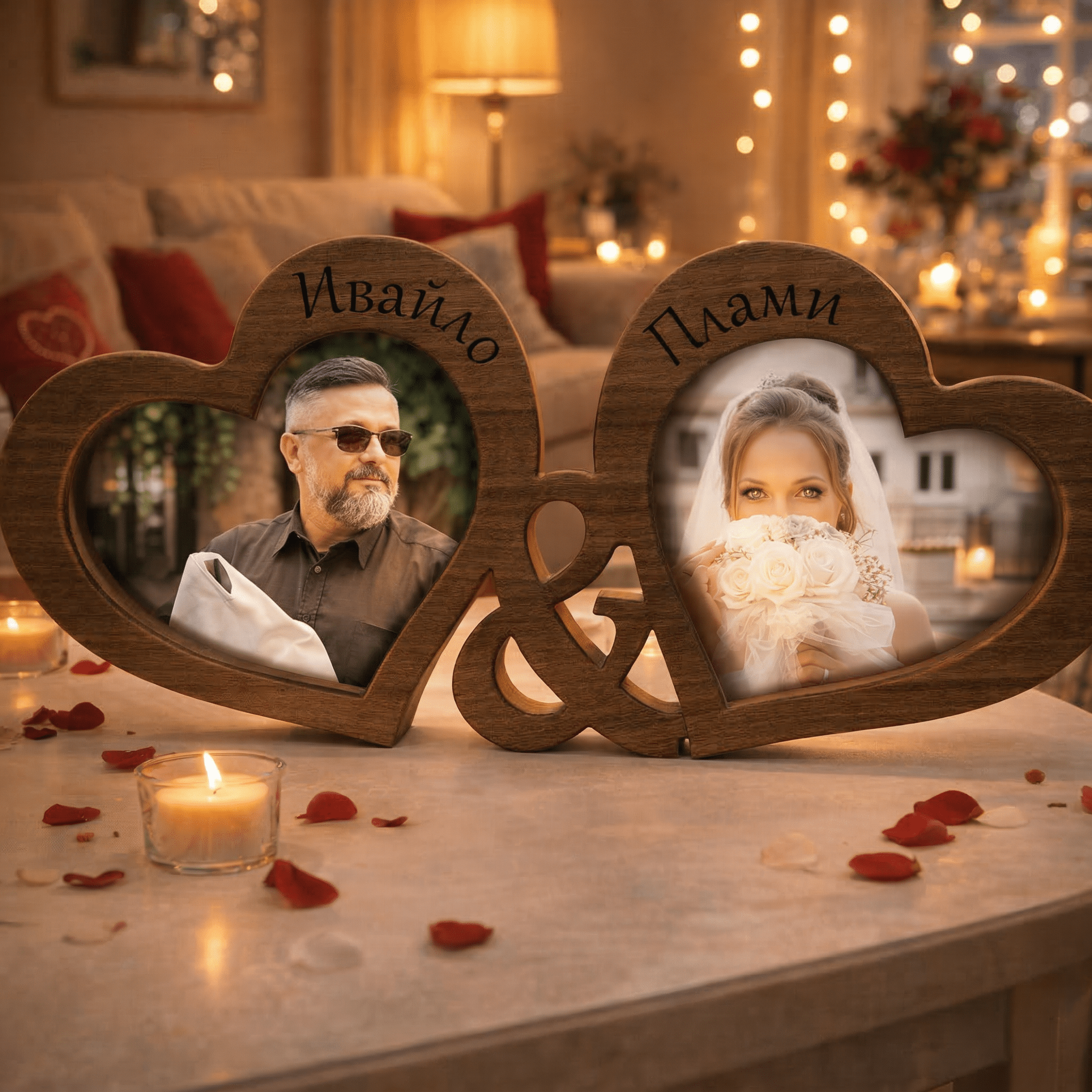 Рамка „Две сърца“ - CrafTech