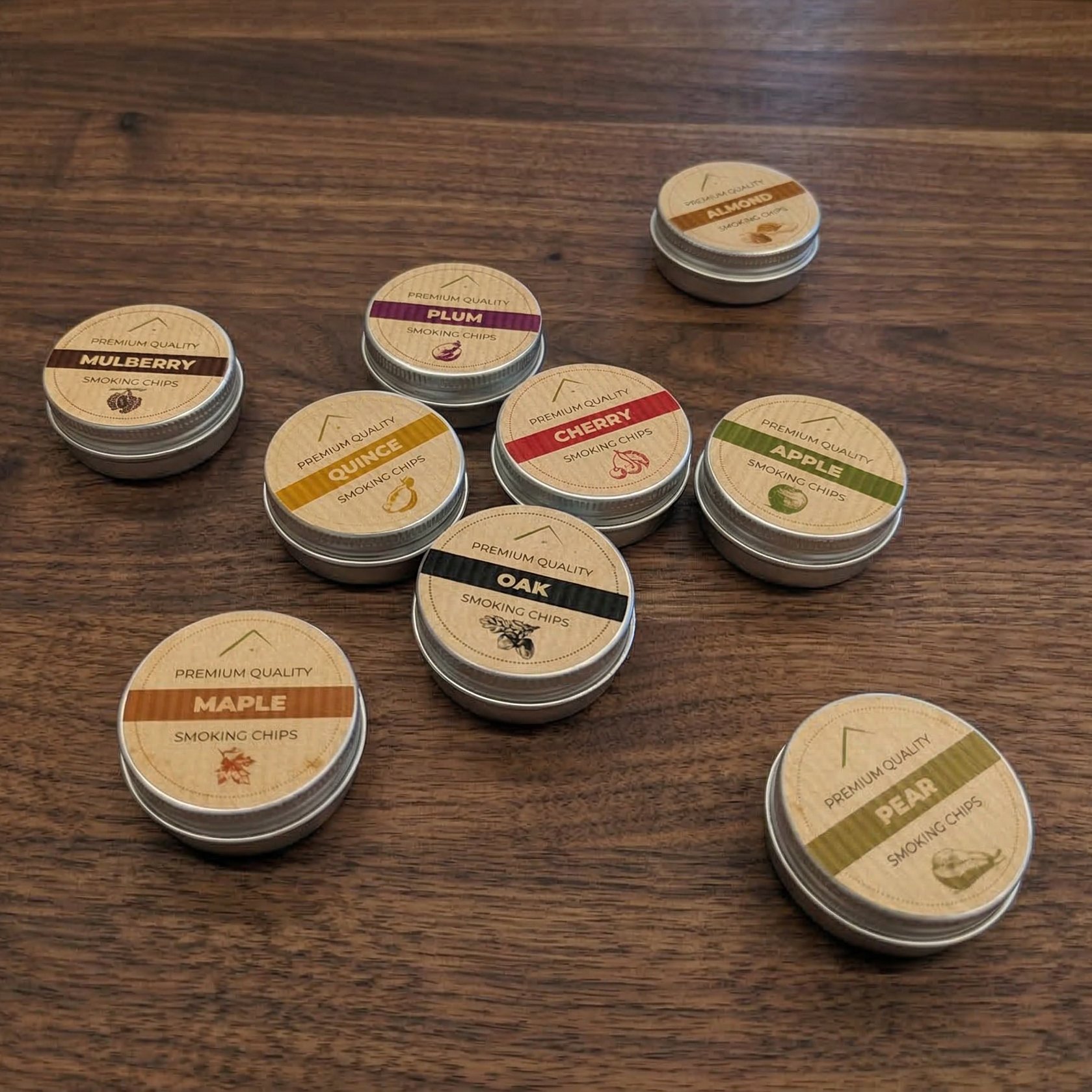 Колекция Чипсове от Благородна Дървесина за Опушване на Уиски