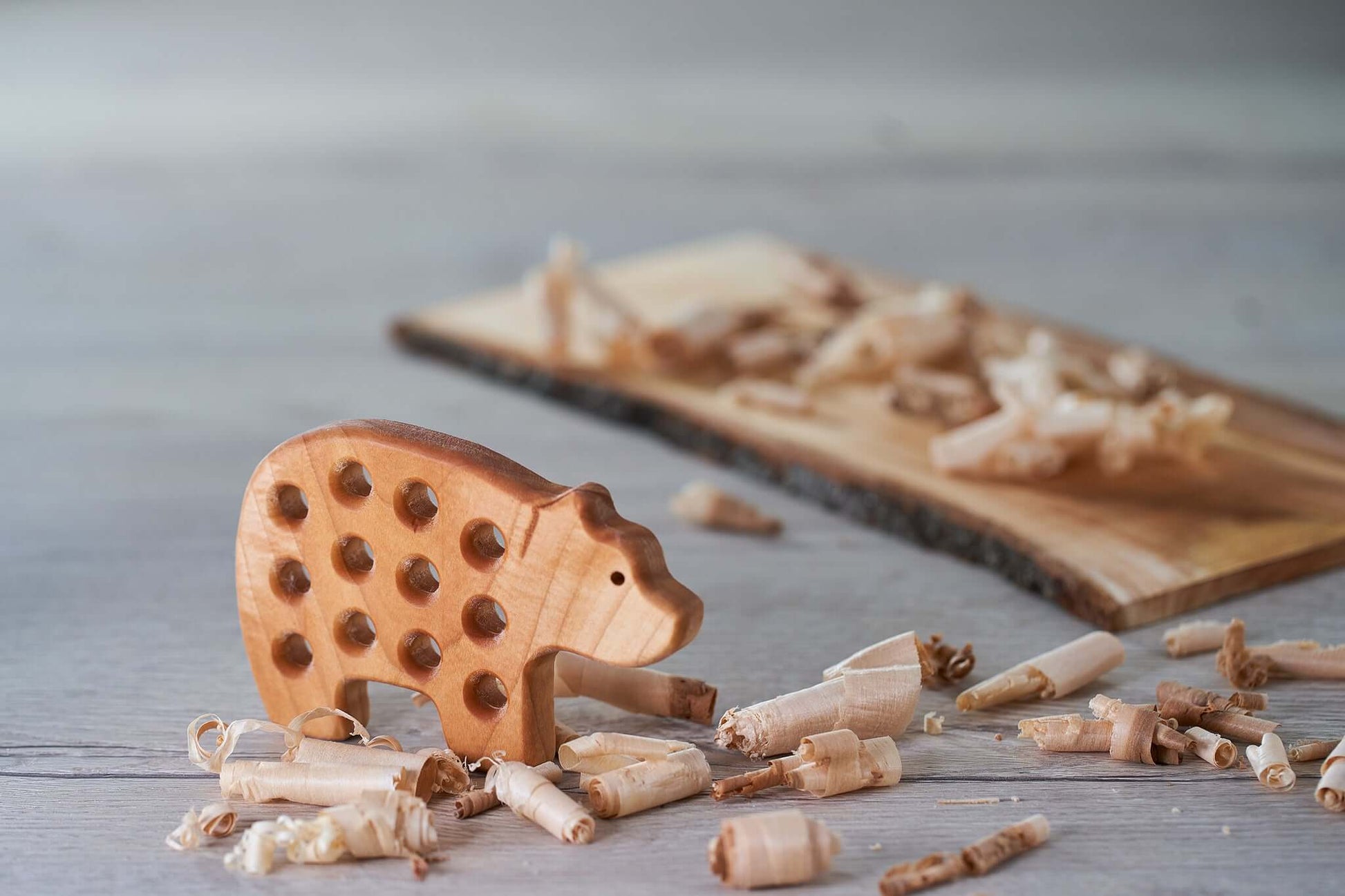 Wooden Lacing Toy "Bear"_CrafTech