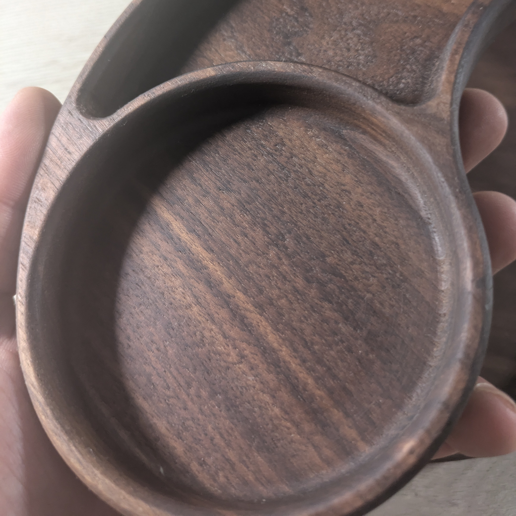 Модулно плато „Ин и Ян“ от американски орех и дъб